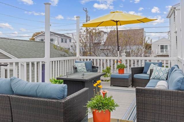 745 Ocean Blvd, Hampton, NH 03842 - wooden deck featuring an outdoor hangout area