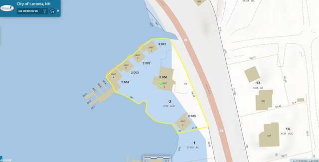 556 Weirs Blvd Unit 6, Laconia, NH 03246 - parcel map