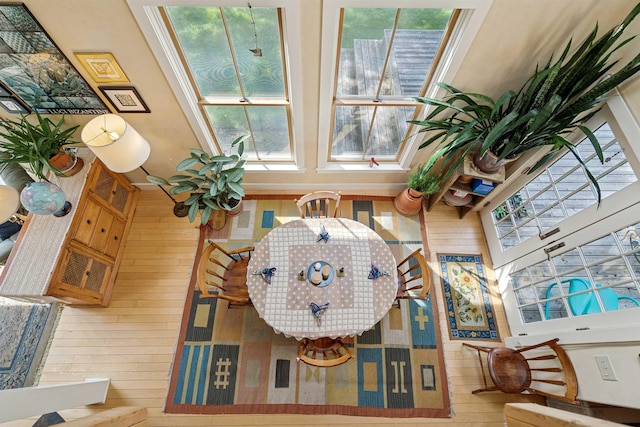 44 Clarksville Rd, Tunbridge, VT 05077 - dining space with plenty of natural light and wooden walls