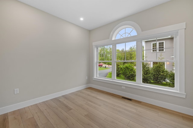 280 Sterling Dr, Laconia, NH 03246 - spare room with baseboards, light wood finished floors, and recessed lighting