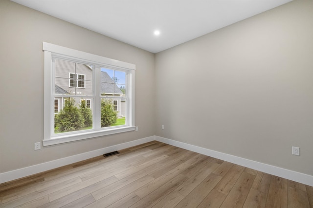 280 Sterling Dr, Laconia, NH 03246 - empty room featuring light wood-type flooring, baseboards, and recessed lighting