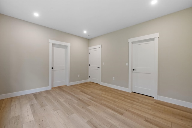 280 Sterling Dr, Laconia, NH 03246 - unfurnished bedroom with light wood finished floors, recessed lighting, and baseboards
