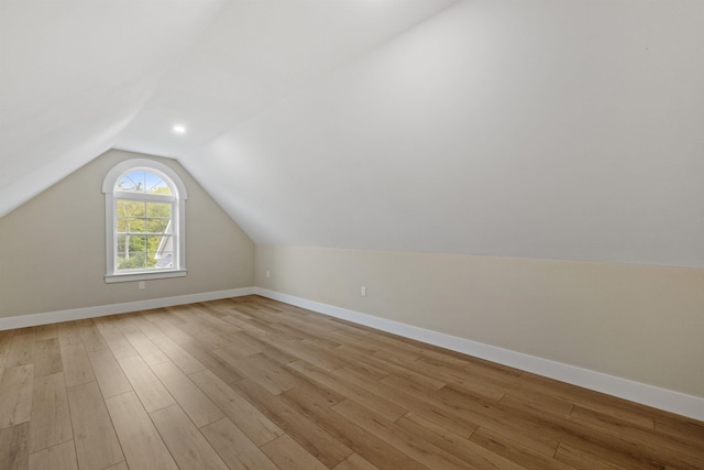280 Sterling Dr, Laconia, NH 03246 - bonus room featuring light wood finished floors, vaulted ceiling, and baseboards