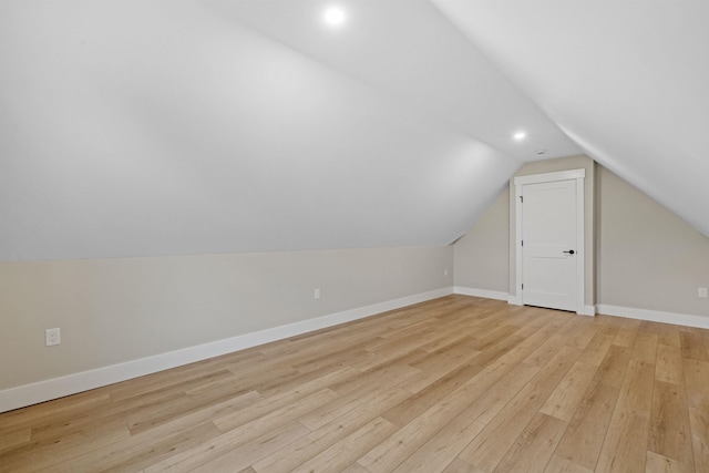 280 Sterling Dr, Laconia, NH 03246 - bonus room with hardwood / wood-style flooring, lofted ceiling, baseboards, and recessed lighting