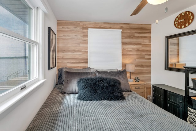 556 Weirs Blvd Unit 4, Laconia, NH 03246 - bedroom with multiple windows and a ceiling fan