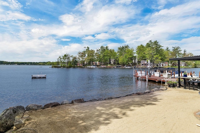 556 Weirs Blvd Unit 4, Laconia, NH 03246 - dock area with a water view