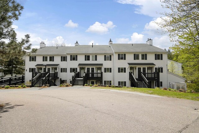 6049 Mountain Rd Unit 20, Stowe, VT 05672 - view of building exterior with stairway