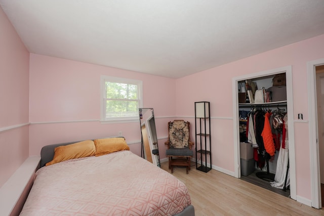 11 Riverside Dr, Rochester, NH 03867 - bedroom featuring light wood-style flooring, a closet, baseboards, and a spacious closet
