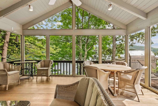75 Westwood Rd, Sunapee, NH 03782 - sunroom with a water view and outdoor dining area