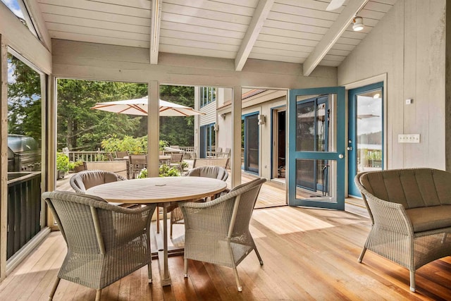 75 Westwood Rd, Sunapee, NH 03782 - sunroom with healthy amount of natural light and outdoor dining area
