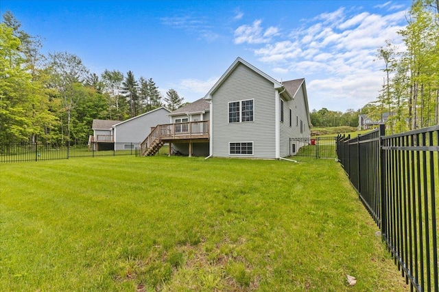 153 Ann Marie Ln, Colchester, VT 05446 - back of property with stairs and a wooden deck