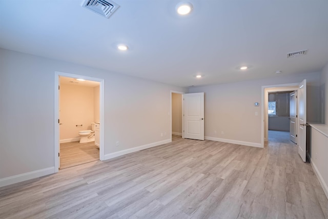 153 Ann Marie Ln, Colchester, VT 05446 - unfurnished bedroom featuring light wood-style floors, recessed lighting, baseboards, and connected bathroom