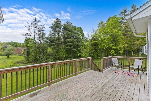 153 Ann Marie Ln, Colchester, VT 05446 - wooden terrace with a yard