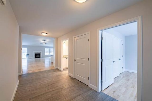 153 Ann Marie Ln, Colchester, VT 05446 - hallway with wood finished floors and baseboards