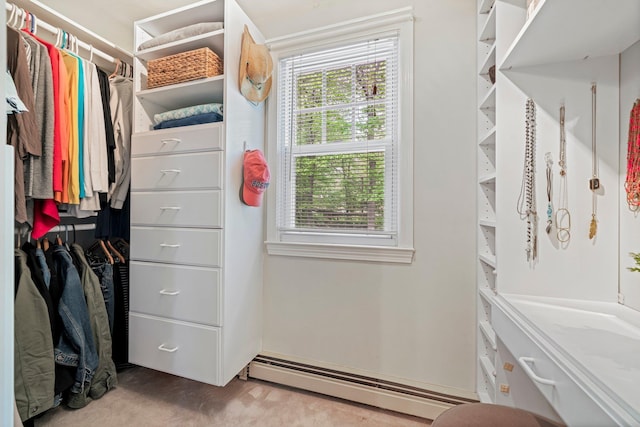 11 Beauchesne Dr, Hooksett, NH 03106 - walk in closet featuring a baseboard heating unit