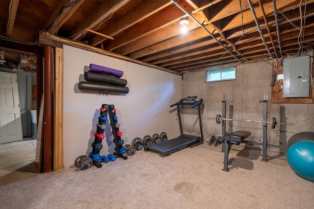 11 Beauchesne Dr, Hooksett, NH 03106 - workout area featuring electric panel