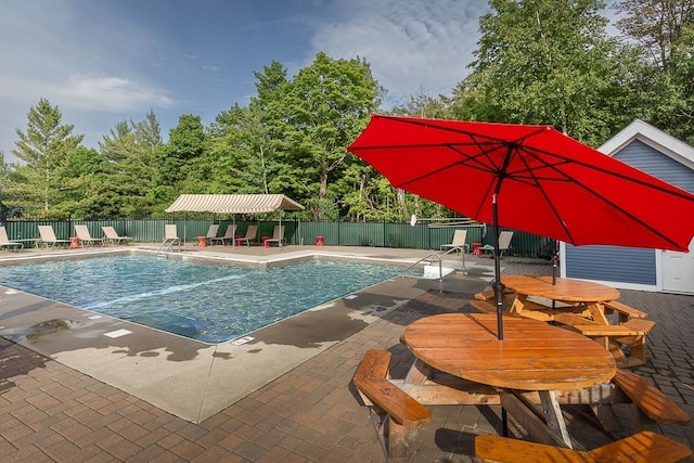 137 E Mountain Rd Unit 2C1, Killington, VT 05751 - view of swimming pool with a patio area