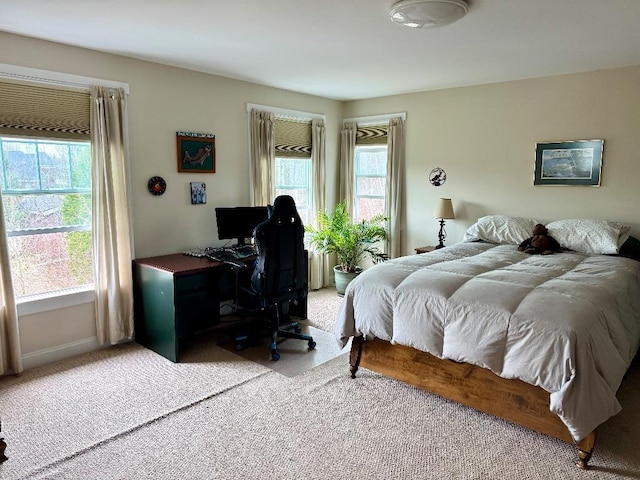 1 Stannard Dr, Essex, VT 05452 - carpeted bedroom with multiple windows, a desk, and baseboards