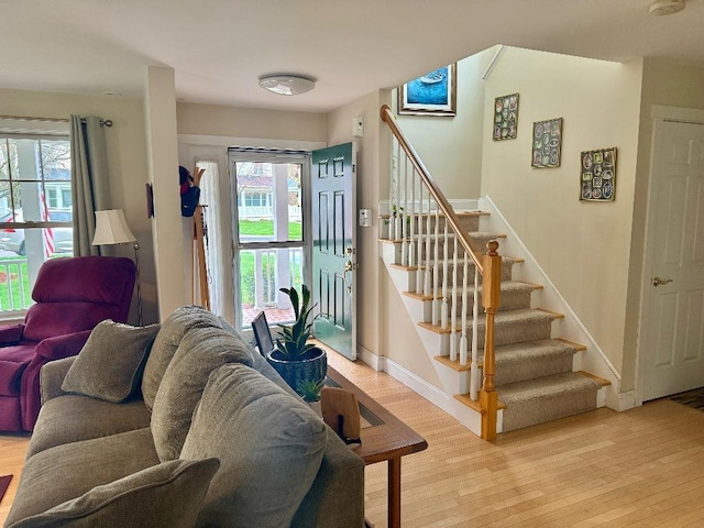1 Stannard Dr, Essex, VT 05452 - entrance foyer with stairway, plenty of natural light, and baseboards