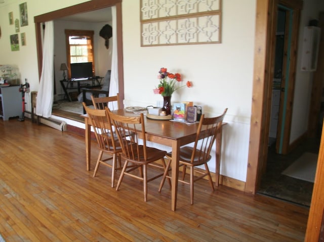 2884 Tampico Rd, Danville, VT 05828 - dining room featuring light wood-style flooring