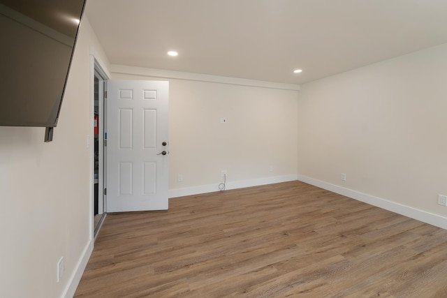 10 Call Rd, Webster, NH 03303 - spare room with light wood-type flooring, recessed lighting, and baseboards