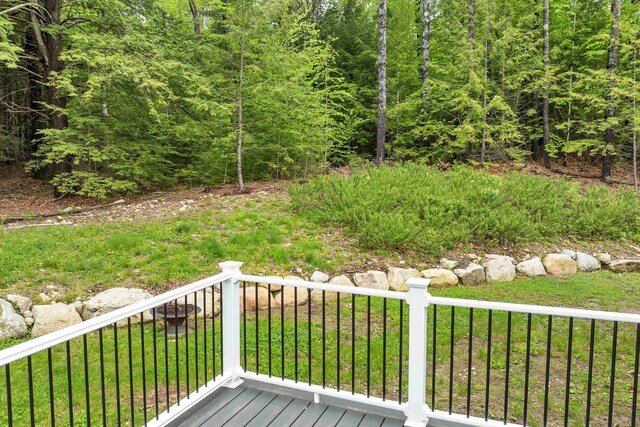 10 Call Rd, Webster, NH 03303 - view of wooden deck