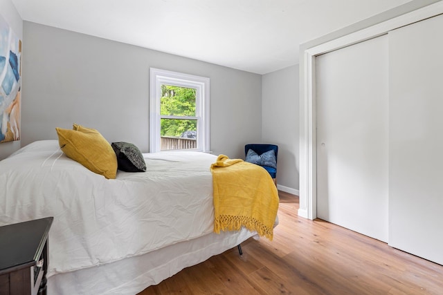 65 Sanborn St, Laconia, NH 03246 - bedroom with wood finished floors and a closet