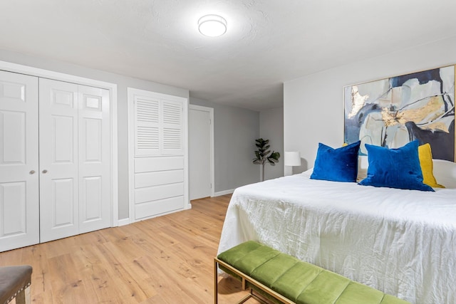 65 Sanborn St, Laconia, NH 03246 - bedroom with light wood-type flooring, baseboards, and a closet
