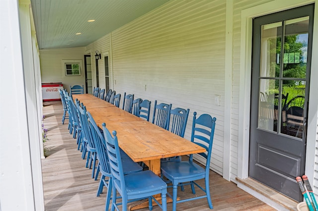 2192 Jack Hill Rd, Calais, VT 05650 - wooden deck featuring outdoor dining space