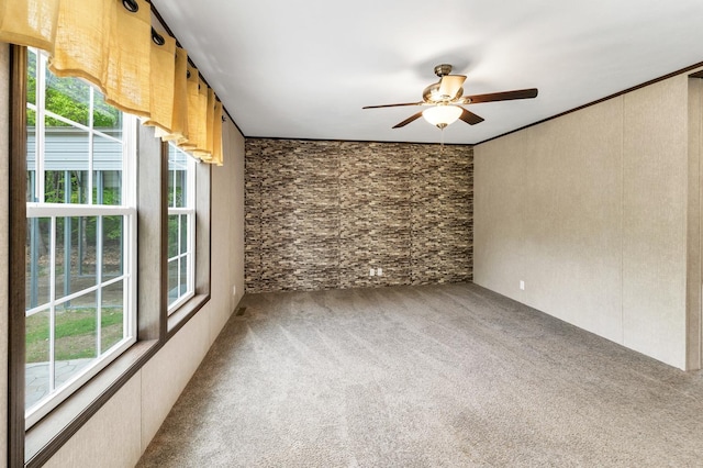 29 Stoneham Rd Unit 4, Wakefield, NH 03872 - unfurnished room featuring ceiling fan, healthy amount of natural light, and carpet flooring
