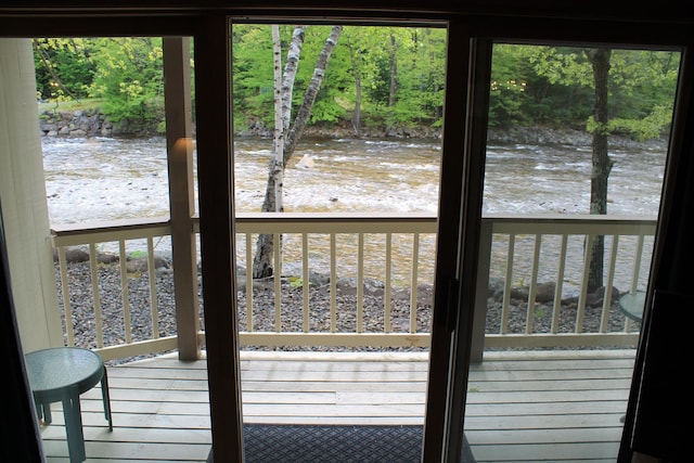 16 Penstock Rd Unit 4, Lincoln, NH 03251 - doorway with a water view