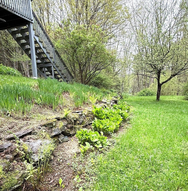 191 Highland Rd, Wallingford, VT 05773 - view of yard featuring stairway