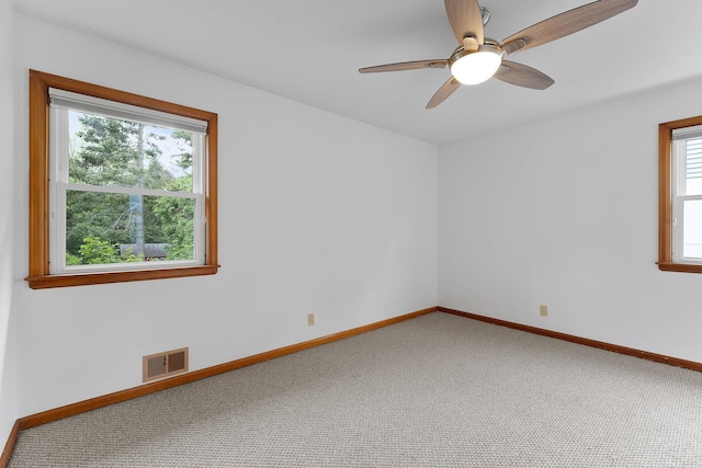 33 Wildwood Dr, Burlington, VT 05408 - unfurnished room with carpet, baseboards, and ceiling fan