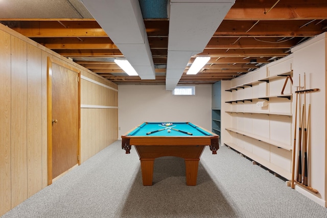 33 Wildwood Dr, Burlington, VT 05408 - recreation room featuring carpet and billiards