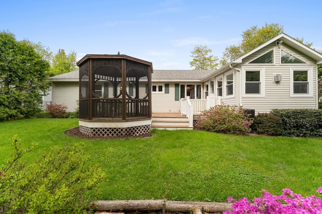 33 Wildwood Dr, Burlington, VT 05408 - rear view of house featuring a yard, a shingled roof, a gazebo, and a wooden deck