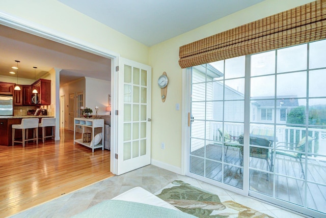 17 Misty Meadow Rd Unit 17, Windham, NH 03087 - doorway with baseboards and light wood finished floors