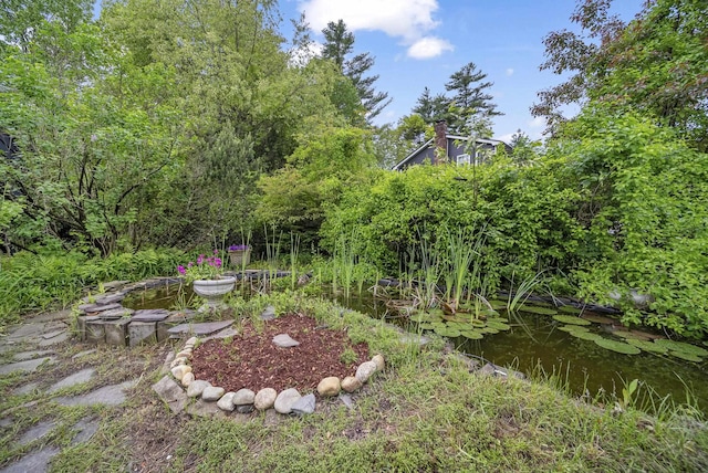 3 Timber Ln, Merrimack, NH 03054 - view of yard featuring a small pond