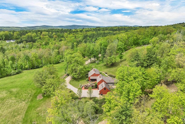 74 Bartlett Rd, Barnstead, NH 03225 - aerial view of property and surrounding area with a heavily wooded area