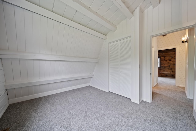 753 Sanborn Rd, Sanbornton, NH 03269 - additional living space with carpet and wood walls