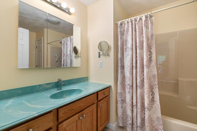 10 Hadleigh Rd, Windham, NH 03087 - bathroom featuring vanity and shower / tub combo with curtain