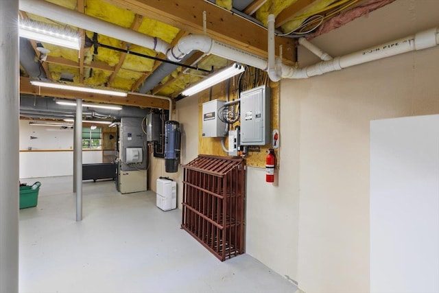 10 Hadleigh Rd, Windham, NH 03087 - unfinished below grade area featuring a central vacuum unit, electric panel, and heating unit