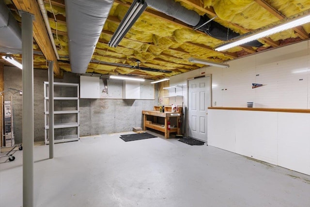 10 Hadleigh Rd, Windham, NH 03087 - unfinished below grade area featuring a workshop area
