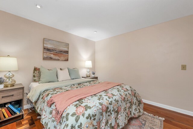 47 Foch St, Manchester, NH 03104 - bedroom with baseboards, recessed lighting, and wood finished floors