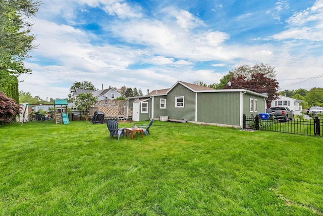 47 Foch St, Manchester, NH 03104 - view of yard with a playground
