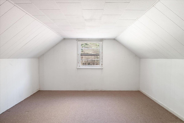 129 Camp Kiniya Rd, Colchester, VT 05446 - bonus room with carpet, lofted ceiling, and wooden walls