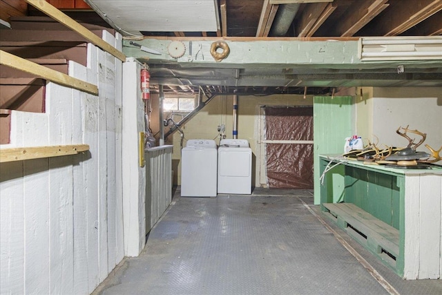 129 Camp Kiniya Rd, Colchester, VT 05446 - basement with washing machine and dryer