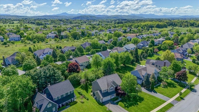 26 Pinnacle Dr, South Burlington, VT 05403 - aerial perspective of suburban area with a mountainous background