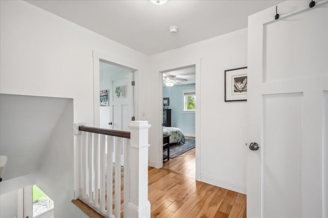3352 Watertower Rd, Berkshire, VT 05450 - corridor with an upstairs landing and light wood finished floors