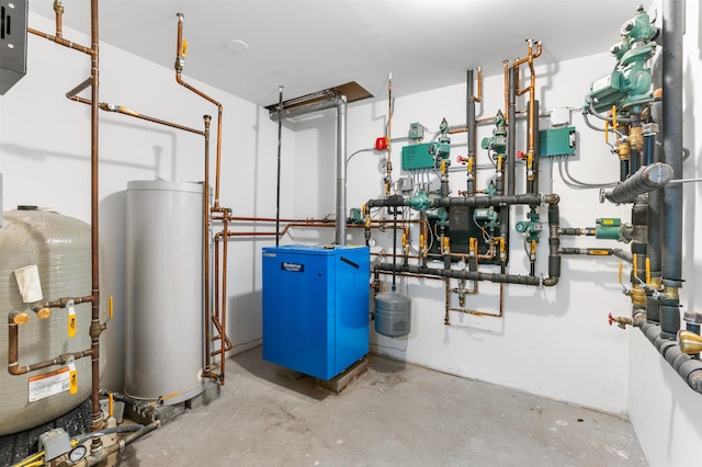 174 Sky View Rd, Stratford, NH 03590 - utilities featuring water heater and a heating unit