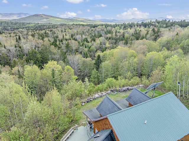 174 Sky View Rd, Stratford, NH 03590 - aerial view of property and surrounding area with a heavily wooded area and a mountainous background